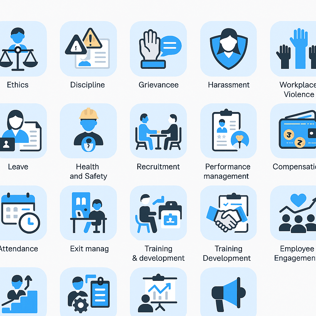 HR Manual Components for Public Organizations